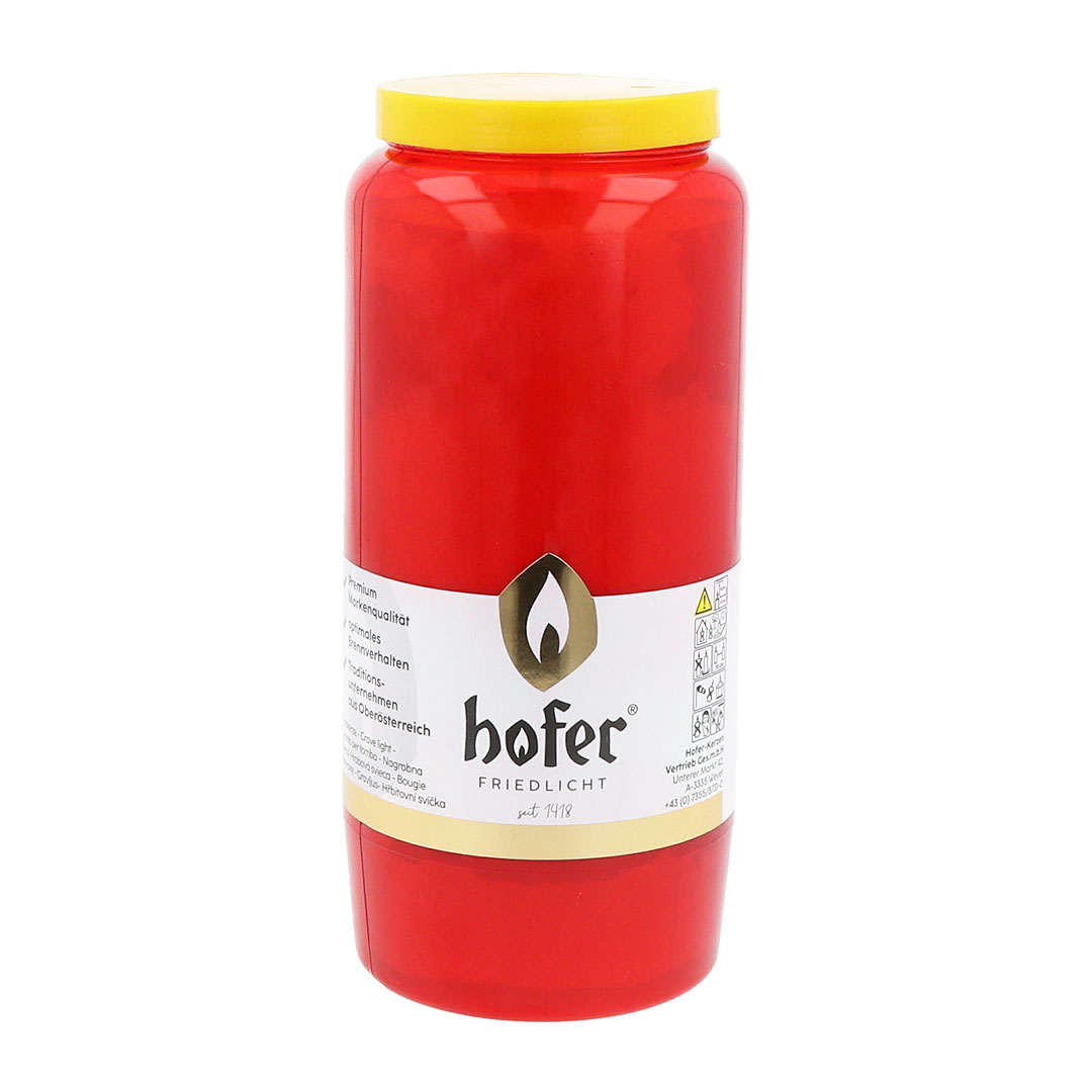 Hofer Öl-Licht 100 % Pflanzenöl Nr. 7, rot